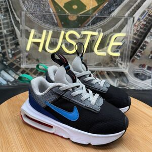 Nike Air Max Interlock Toddler Size 9C Black Gray Blue Sneakers
